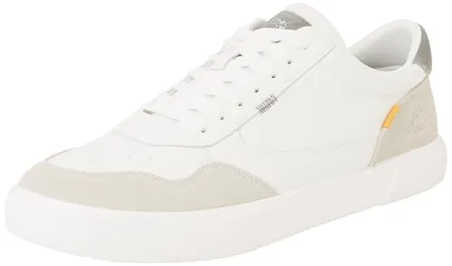 Camel Active Herren Schneeschuh 56SNA01-102512, Off White Grey, EU - Herren-Sneaker mit robustem Leder-Obermaterial und flacher Gummisohle für optimale Trittsicherheit bei winterlichen Bedingungen.