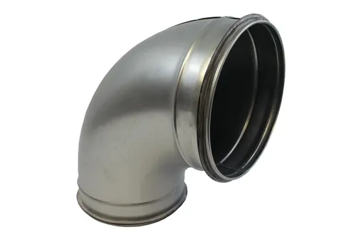 Bogen 90° NW 160mm mit Lippendichtung, Wickelfalzrohr, Lüftung Rohr, Formteil