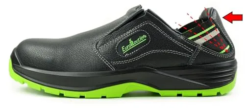 EuroRoutier Hybrid Black Nappa Echtleder, Clogs, S1P-SRC Sicherheitsschuhe (Numeric_44)