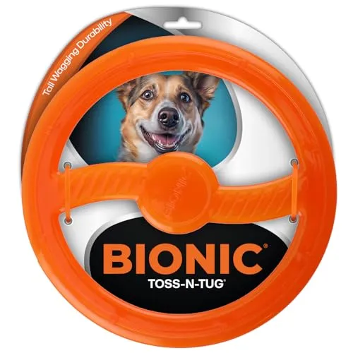 Bionic Toss-n-Tug Ring, extrem widerstandsfähiges Hundespielzeug, 22,7cm