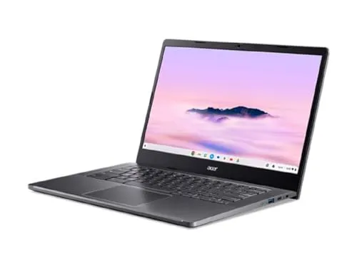 Acer Chromebook Plus 514 (CB514-4H-387Q) Steel Gray - 14 Zoll IPS-Display, Intel Core i3, 8GB RAM und 128GB SSD für schnelles Arbeiten unterwegs