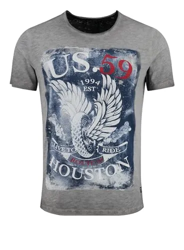 Produktbild Key Largo T-Shirt Houston USA Biker Print