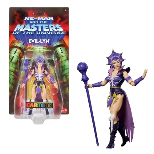 Mattel Masters of the Universe Origins Evil-Lyn Action-Figur - Action-Figur aus der beliebten Masters of the Universe Cartoon Collection. Mit detailreicher Gestaltung und hochwertigem Kunststoff für kreatives Spielen und Sammeln.