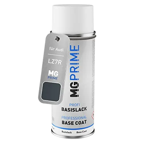 MG PRIME Autolack Spraydose für Audi LZ7R / Z7R / 9U Nordlichtblau Perleffekt/Northern Blue Pearl Effect Basislack Sprühdose 400ml