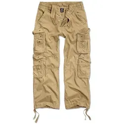 Brandit Pure Vintage Pants 5XL - Wanderhosen im authentischen Used-Look, weitenverstellbarer Beinsaum mit Kordelzug und 4 großen Cargotaschen für optimale Funktionalität beim Outdoor-Abenteuer.