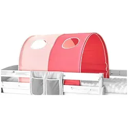 Mid.you Tunnelset Ticaa 809438 - Zubehör für Kinderzimmer – Das Tunnel-Set in Rosa und Pink verwandelt das Hochbett in einen gemütlichen Rückzugsort für Ihr Kind und bietet durch zwei Fenster einen tollen Ausblick.