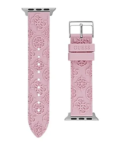 Guess Smartwatch-Armband CS2003S3 - Smartwatch-Armbänder aus hochwertigem Silikon, ideales Wechselarmband in elegantem Rosa, kompatibel mit Apple Watch 38mm-40mm.