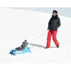 EDA Kleinkinder-Schlitten Bobee Bob aus Kunststoff in Blau