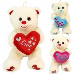 Kuschelige Teddy-Mit-Herz Set