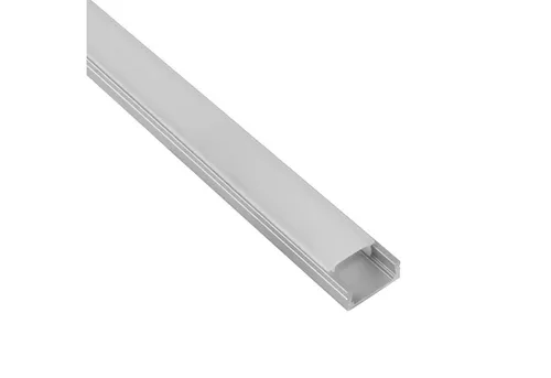 tktrading24 LED-Stripe-Profil A15 LED Aluprofil Silber mit Abdeckung – Premium LED-Profil