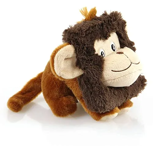 Petastic Hundespielzeug Quadra Plüsch AFFE mit Quietscher, Plüschspielzeug für Hunde