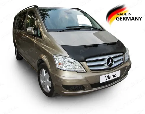 AUTO BRA MB MERCEDES-BENZ W639 VIANO VITO Steinschlagschutz - Hochwertiger Motorhaubenschutz in Schwarz, aus Kunstleder, ideal für den Schutz vor Steinschlägen. Perfekt für Tuning und Styling Ihres Fahrzeugs.