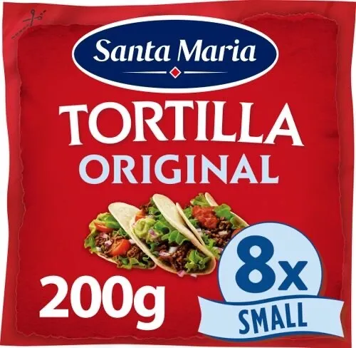 Santa Maria Tortilla Wraps Small Schwedische Weizenmehl Tortilla  200 g