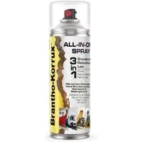 Brantho Korrux 3 in 1 Rostschutzlack - All-in-One Sprühdose - Sprühdosen für vielseitige Anwendungen: Primer, Rostschutz und Lack in einem. Hohe Deckkraft und schnelltrocknend in RAL7016 - Anthrazitgrau Seidenglanz.