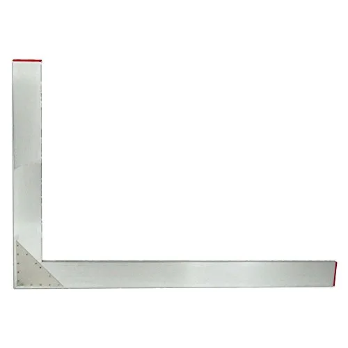 Aluminium-Bauwinkel 1000 x 1500 mm - 90° - Winkelmesser aus 1,2 mm starkem Aluminium, mit hoher Messgenauigkeit von +/- 0,0285° für präzises Arbeiten auf der Baustelle.