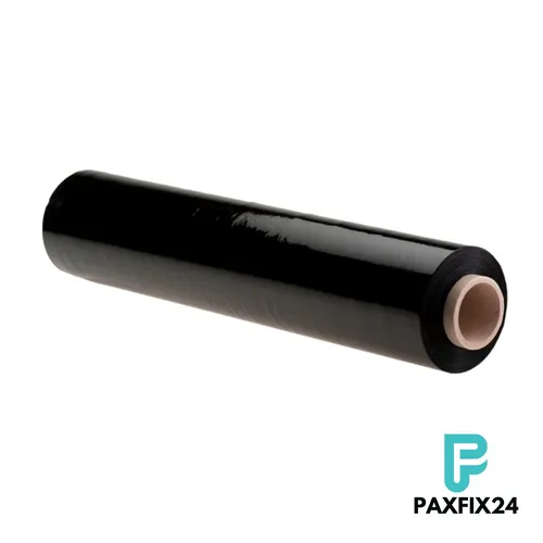 Handstretchfolie Schwarz Stretchfolie Palettenfolie Wickelfolie 23my 2,5kg 500mm