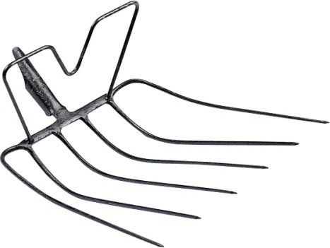 Häckselgabel 6 Zinken mit Bügel