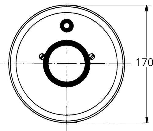 Grohe Atlanta / Relexa / Twin Rosette 1/2´´ 65 mm für Brause chrom - 02201000