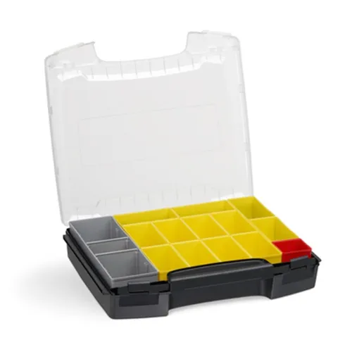Boxxen System i-Boxx 72 schwarz mit Insetbox B3 - Praktischer Werkzeugkasten mit Klicksystem. Stapelbar und wasserfest, ideal für die Organisation von Werkzeugen. Mit 1 Jahr Herstellergarantie und kompatibel mit L-Boxx-Systemen.