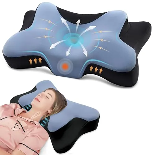 DONAMA Memory Foam Nackenkissen – Komfortables Kopfkissen für alle Schlafpositionen