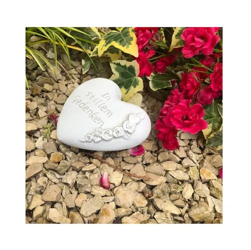 Radami Gartenfigur Grabherz Gedenkstein 