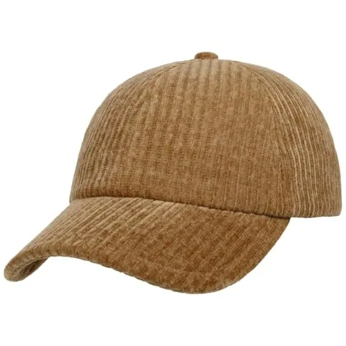 Stetson Wide Wale Baseballcap Dunkelbeige Herren