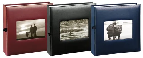 Henzo Einsteckalbum EDITION 200 Fotos 10x15 Kunstleder Stanzung farbig sortiert