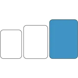 Olympia Kristallon Polypropylen-Schnellimbißtablett Grau Groß 450 mm