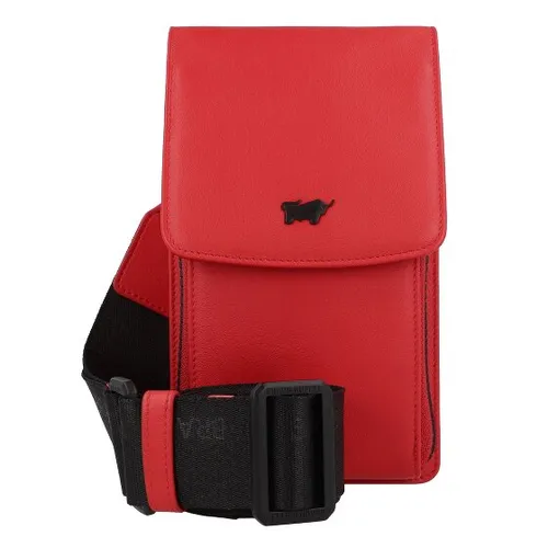 Braun Büffel Capri Mini Bag Umhängetasche - Damen Gürteltasche aus hochwertigem Leder in flame red, mit praktischem Handyfach und elegantem Magnetverschluss – perfekt für den stylishen Alltag.
