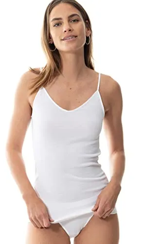 Mey Tagwäsche Serie Noblesse Damen Spaghetti Tops Weiss S(38)