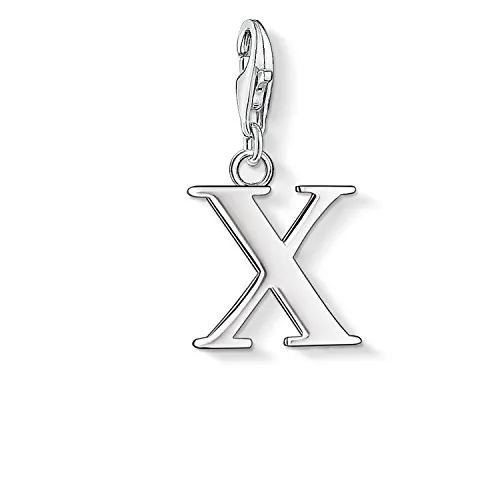 Thomas Sabo Damen Charm-Anhänger Buchstabe X in silber von THOMAS SABO