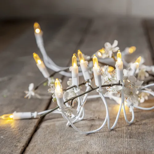 LED Lichterkette Weihnachtslichterkette Pisello 35 LED 5,1m für Innen weiß