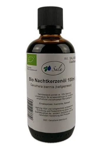 Sala Nachtkerzenöl kaltgepresst bio food grade (100 ml Glasflasche)