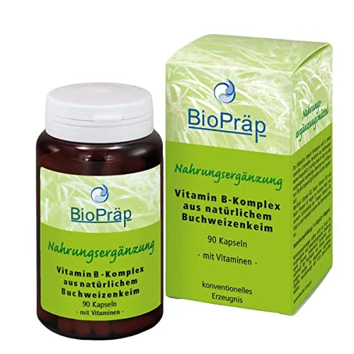 BioPräp Vitamin B-Komplex Kapseln | 90 Zellulose-Kapseln