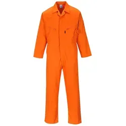Overall C813 Liverpool - Portwest Orange M - Arbeits- & Schutzkleidung: Hochwertiger Profi-Overall mit 8 Taschen, elastischer Rückenfalte und 40+ UV-Schutz für maximalen Tragekomfort und Sicherheit bei der Arbeit.