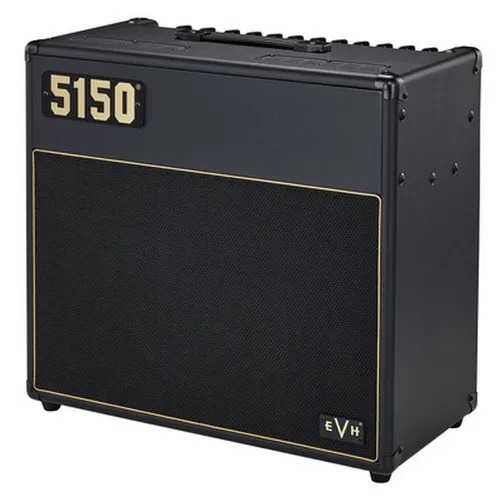EVH 5150 Iconic 1x12 EL34 Combo - Gitarrenverstärker mit 1x12' EVH Celestion Custom Lautsprecher, 40 Watt Leistung und vielseitiger Impedanz. Ideal für kraftvollen Sound und einfache Mobilität.