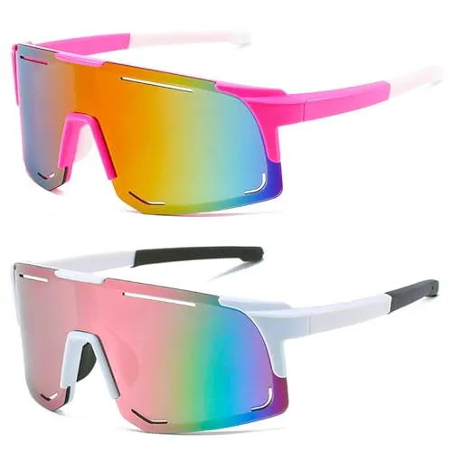 MUSELK Sport Sonnenbrille Herren Damen, Schnelle Brille Fahrradbrille Sunglasses Polarisierte Sonnenbrille für Outdooraktivitäten MTB Rennrad Radfahren Biking Ski mit UV400