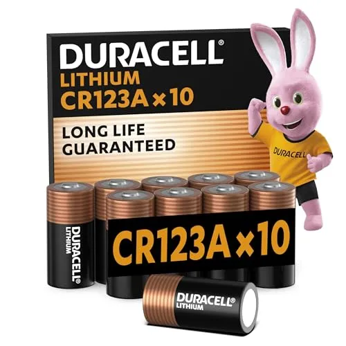 10x Duracell Lithium 3V CR123A CR17345 Batterie von Duracell