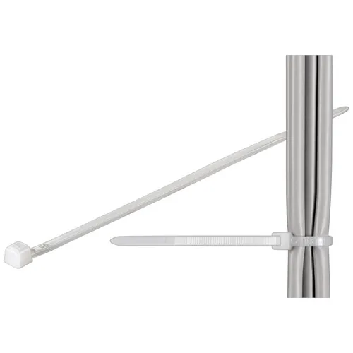 100x Kabelbinder 300x3,5mm Bündel-ø bis 85mm transparent