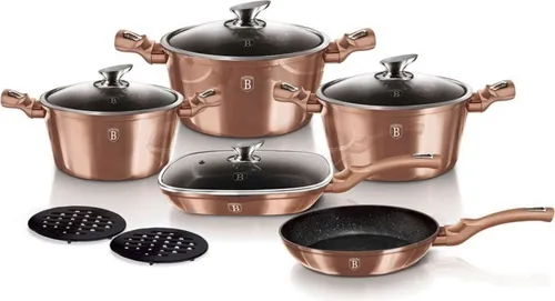Berlinger Haus BH-6191 Granit-Geschirrset in Rose Gold von Berlinger Haus