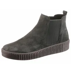 Gabor 73.731 Damen Stiefeletten - Bequeme Chelsea Boots in Grau - Wanderschuhe von Gabor, ideal für Alltag und Freizeit. Mit herausnehmbarem Komfort-Fußbett und hochwertigem Veloursleder bieten diese Stiefeletten optimalen Tragekomfort und eine stilvolle Optik.