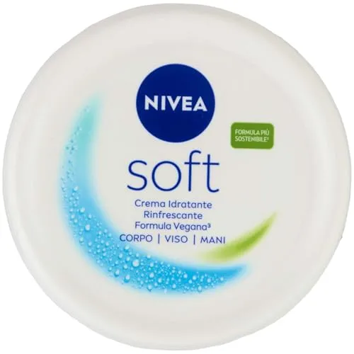 NIVEA Soft Mehrzweckcreme, 1 x 300 ml, feuchtigkeitsspendende und erfrischende Creme, für Gesicht, Körper und Hände, schnell einziehend, angereichert mit Vitamin E und Jojobaöl