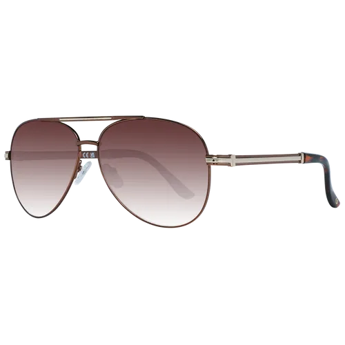 Guess Sonnenbrille GF0173 48F 61 Herren Bronze - Sonnenbrille für Herren im Pilotenstil, aus robustem Metall mit 100% UVA & UVB Schutz, inklusive Original-Etui für sicheren Transport.