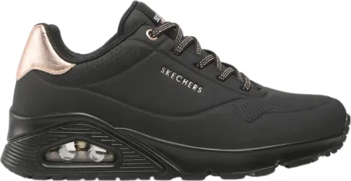 Skechers Damen UNO-Shimmer Away Sneakers, Schwarz, 37 EU in schwarz von Skechers