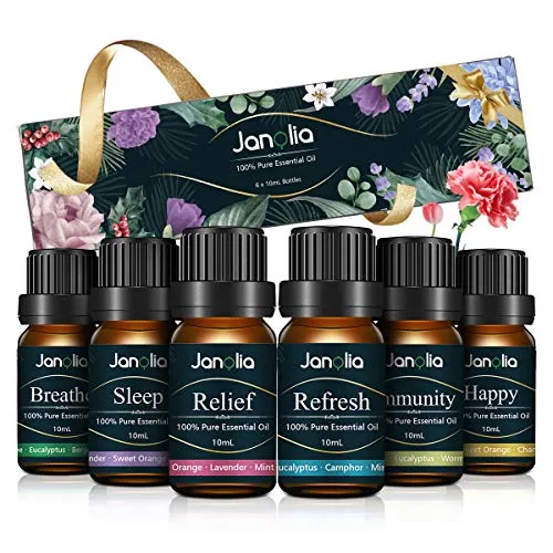 Produktbild Janolia ätherisches Öle Set, Upgrade-Paket,Reines Natürliche Duftöle Set für Diffuser Entspannung Schlaf verbessern