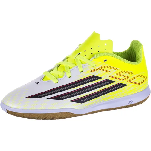 adidas Unisex Kinder F50 Club Indoor Fußballschuhe - Hochwertige Indoor Fußballschuhe für Kinder, mit komfortabler Passform und strapazierfähiger Gummiaußensohle für optimalen Grip auf dem Spielfeld.