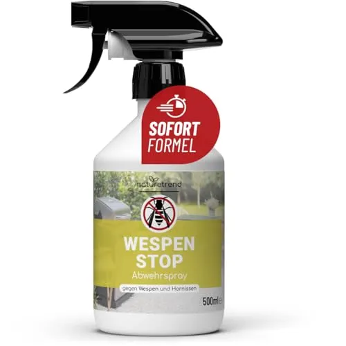 naturetrend Wespen Stop Spray 500ml – Effektives Wespenspray für Balkon, Terrasse & Garten