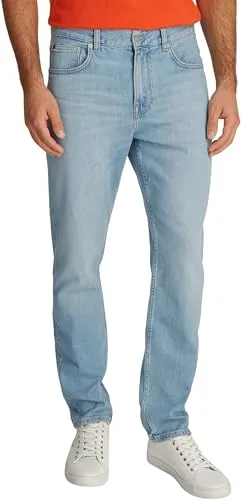 Tommy Hilfiger Herren Jeans Denton Heron Blue, 34W/40L - Jeans in Heron Blue mit Stretch-Denim für optimalen Tragekomfort, ideal für lässige Looks und Freizeitaktivitäten.