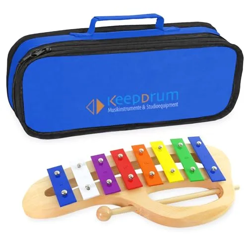 keepdrum KGS-C Glockenspiel aus Holz mit Tasche von keepdrum
