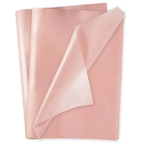 Seidenpapier Rosa Verpackungsmaterial 50 x 70 cm Rosa Tissue Paper Metallic Blumenpapier Seidenpapier Pink zum Verpacken 20 Blatt